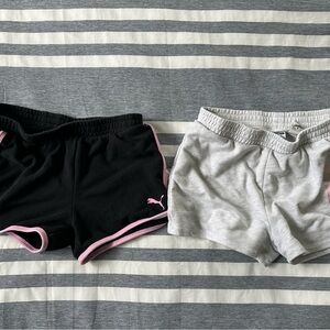 2 Pairs of Girls’ Large (14/16) Puma Cotton Athletic Shorts